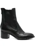 LEMARGO 60mm leather zip-fastening ankle boots - Black
