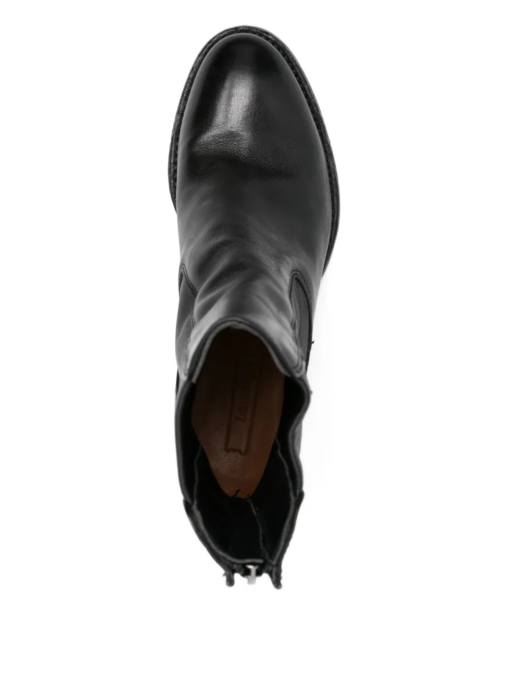 LEMARGO 60mm leather zip-fastening ankle boots Black