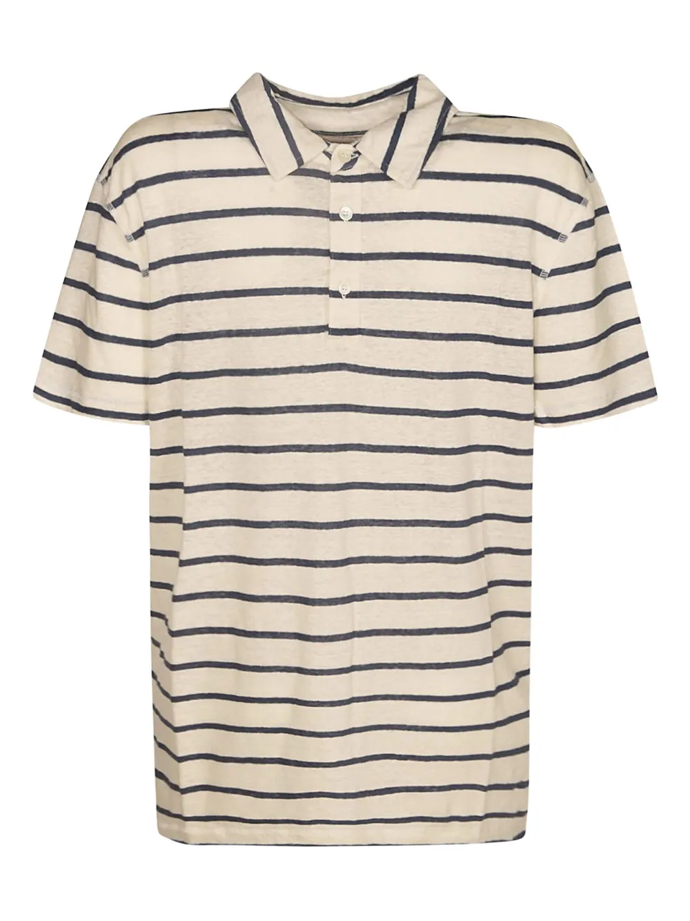 Majestic Filatures striped polo shirt Beige