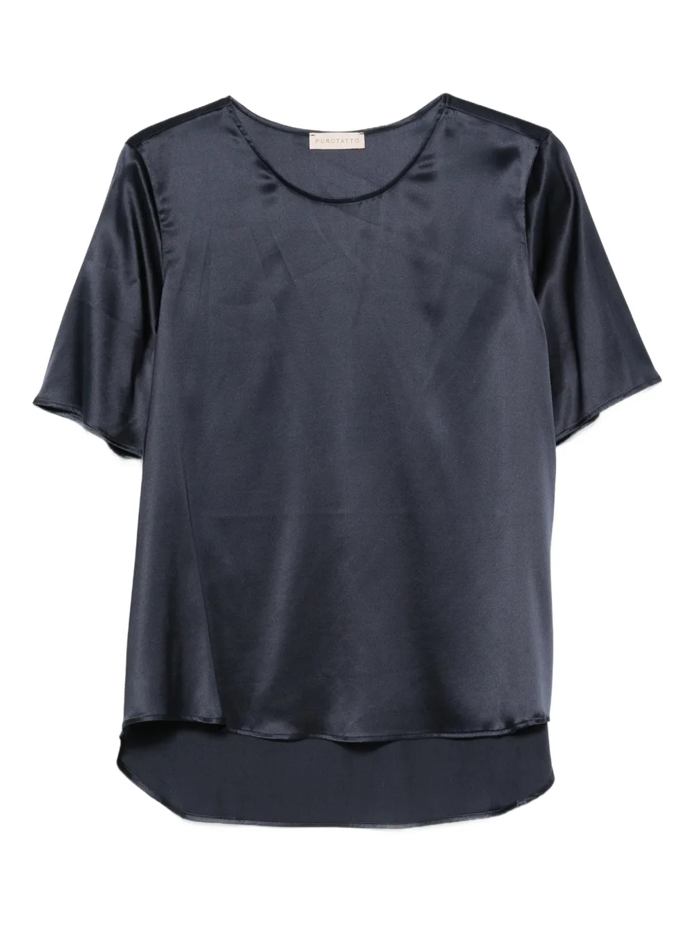 Purotatto Short-sleeve Blouse In Blue