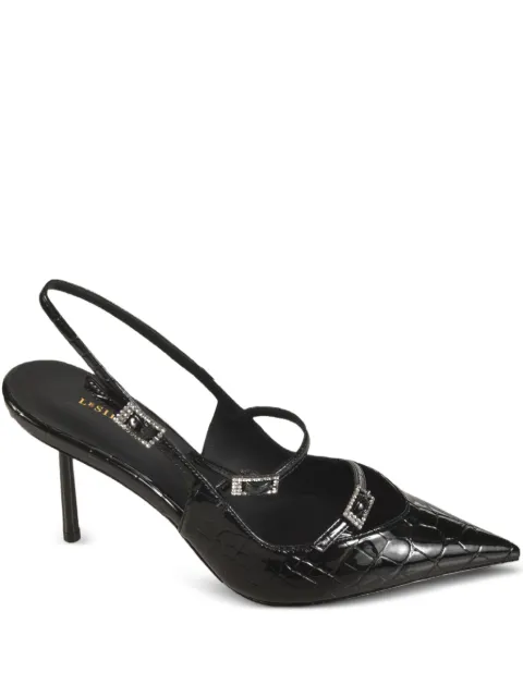 Le Silla crystal-embellished slingback pumps