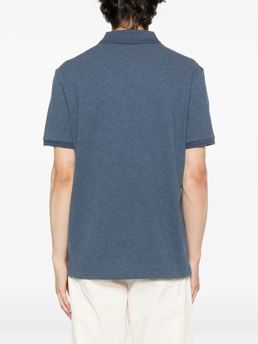 Moncler Poloshirt met logopatch 794 BLUE