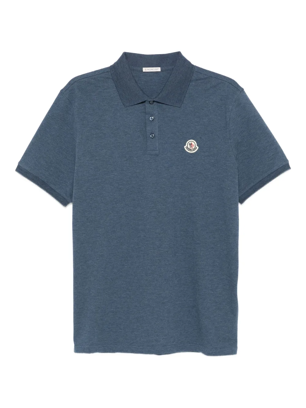 Moncler Poloshirt met logopatch 794 BLUE