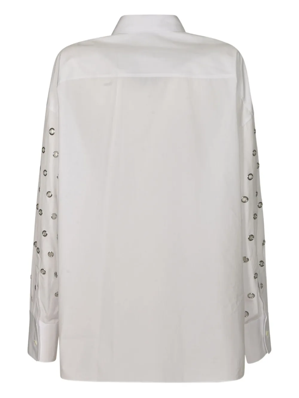 Prada blouse verfraaid met ringlets Wit