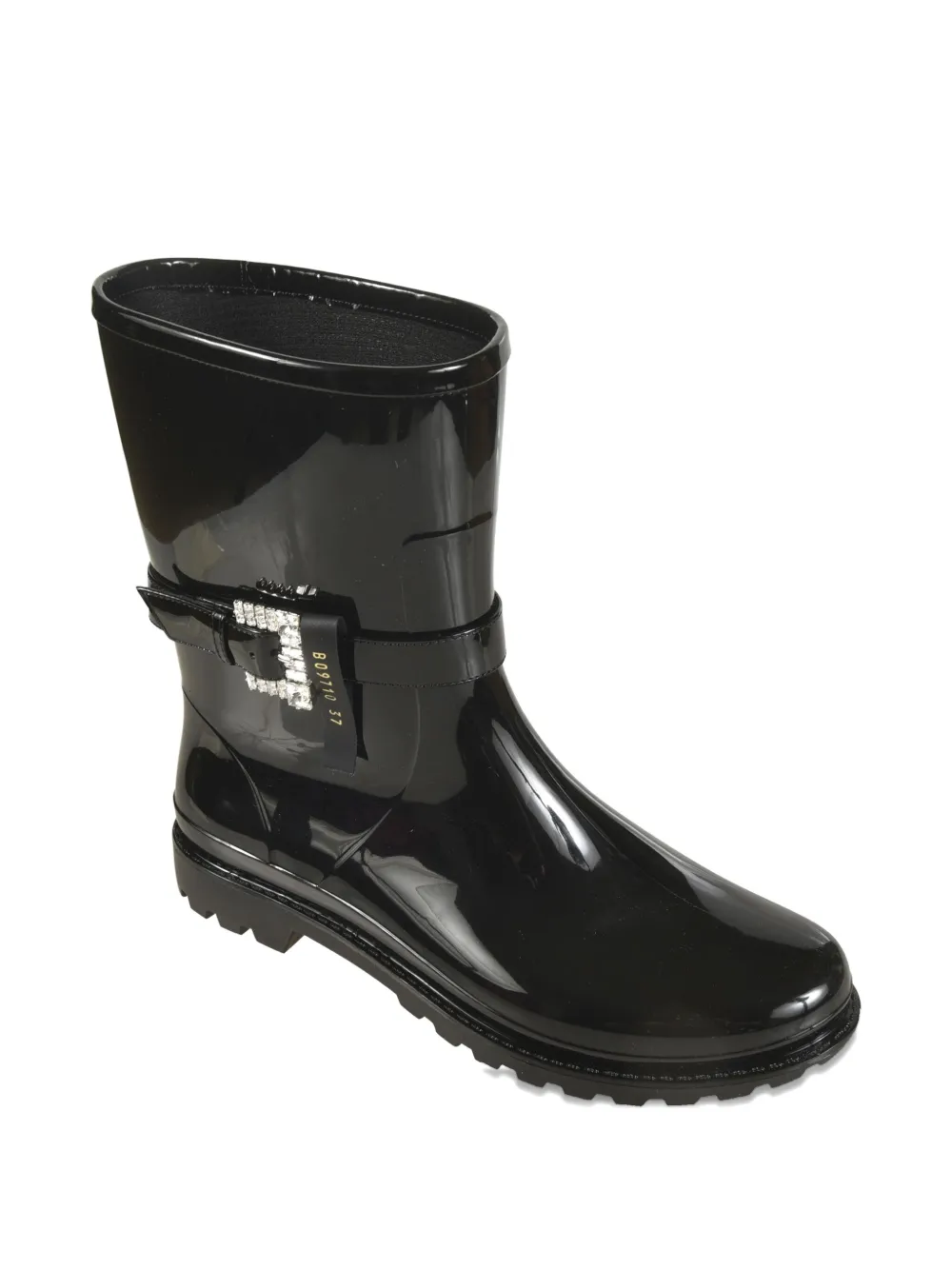 Sergio Rossi crystal-embellished rain boots Black