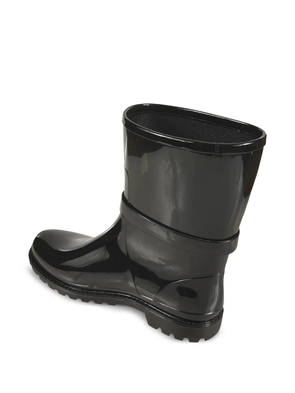 Sergio Rossi crystal-embellished rain boots Black