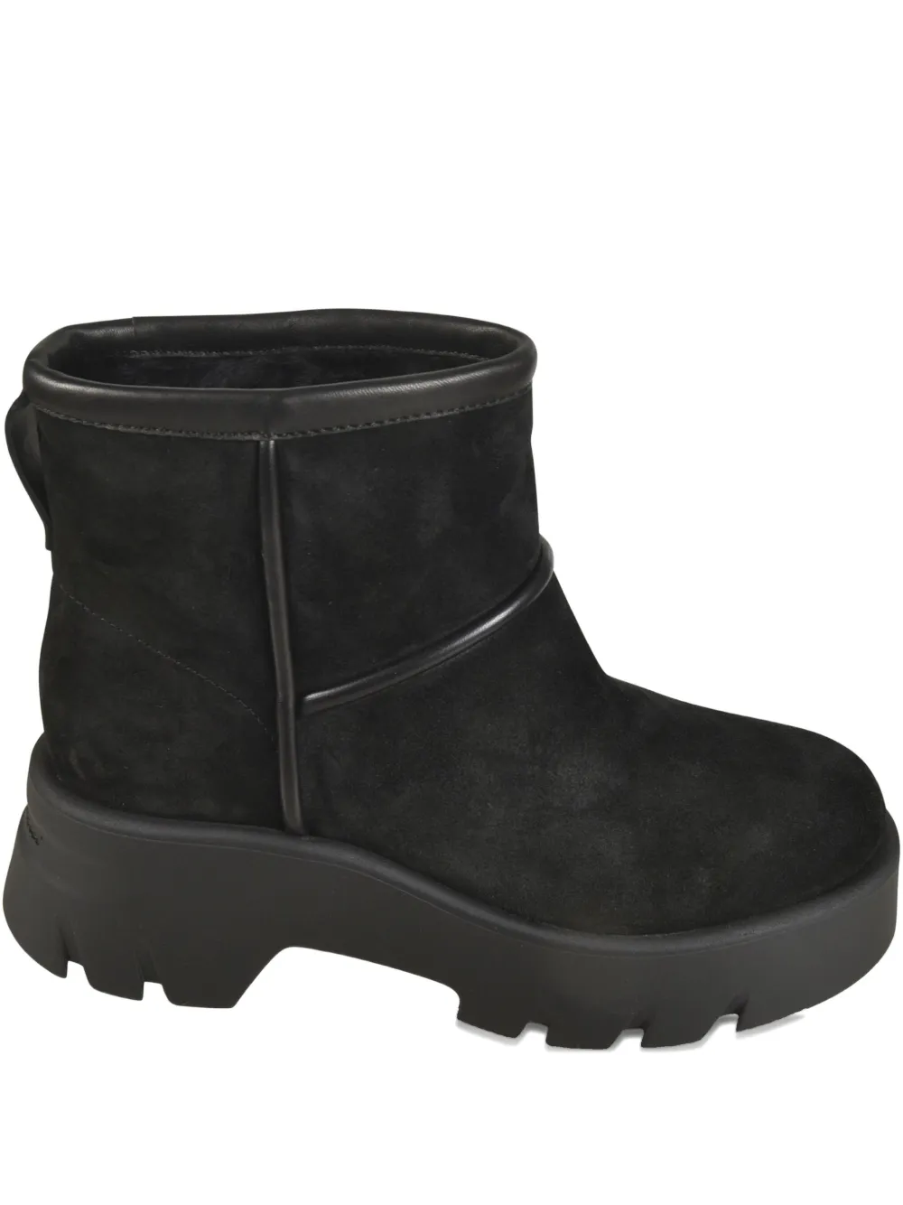 Gianvito Rossi leather platform boots Black