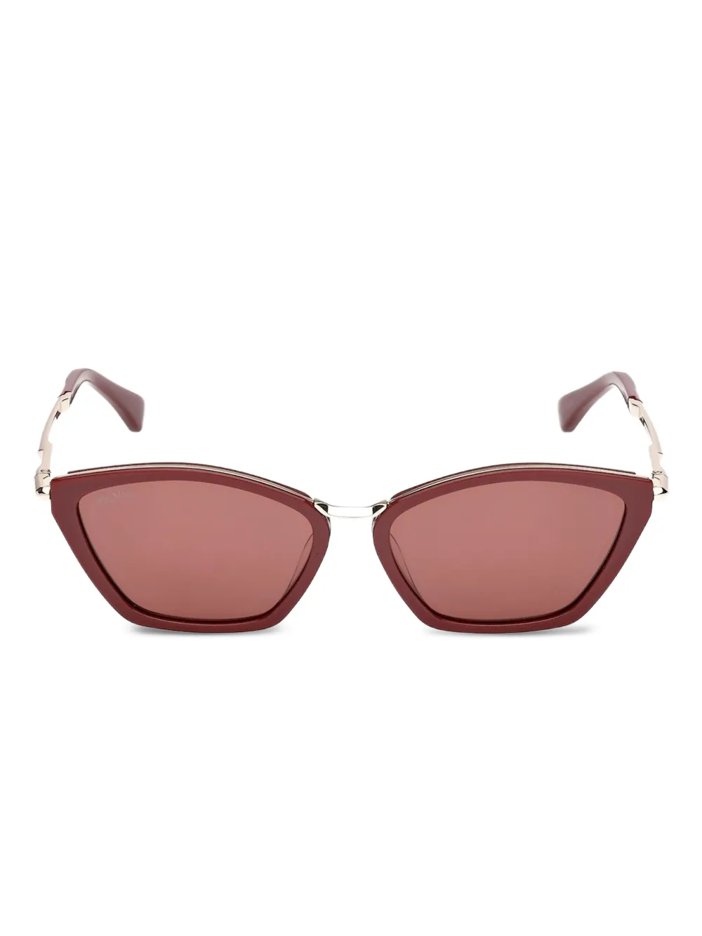 Max Mara Eyewear Occhiali da sole geometrici - Rosso