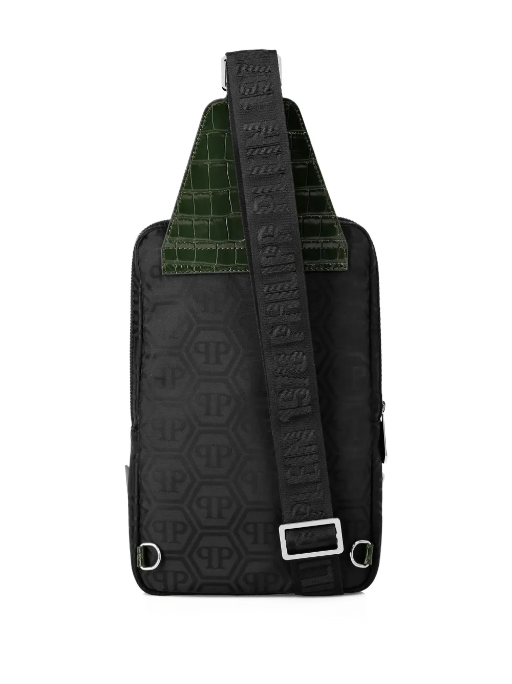 Philipp Plein monogram-pattern crocodile-effect crossbody bag | Image 2
