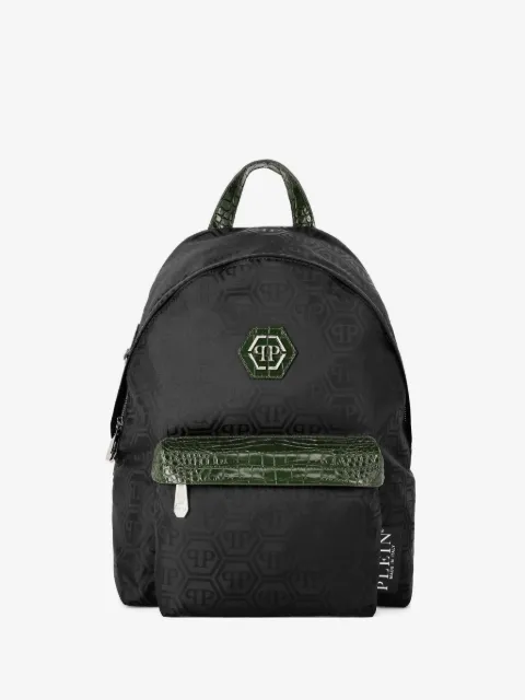 Philipp Plein nylon backpack monogram