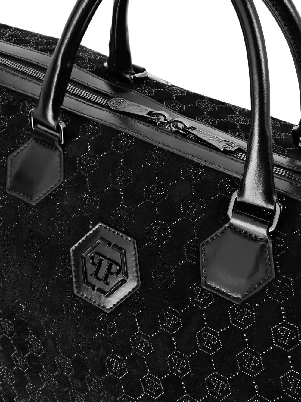 Philipp Plein Reistas met logopatroon Zwart