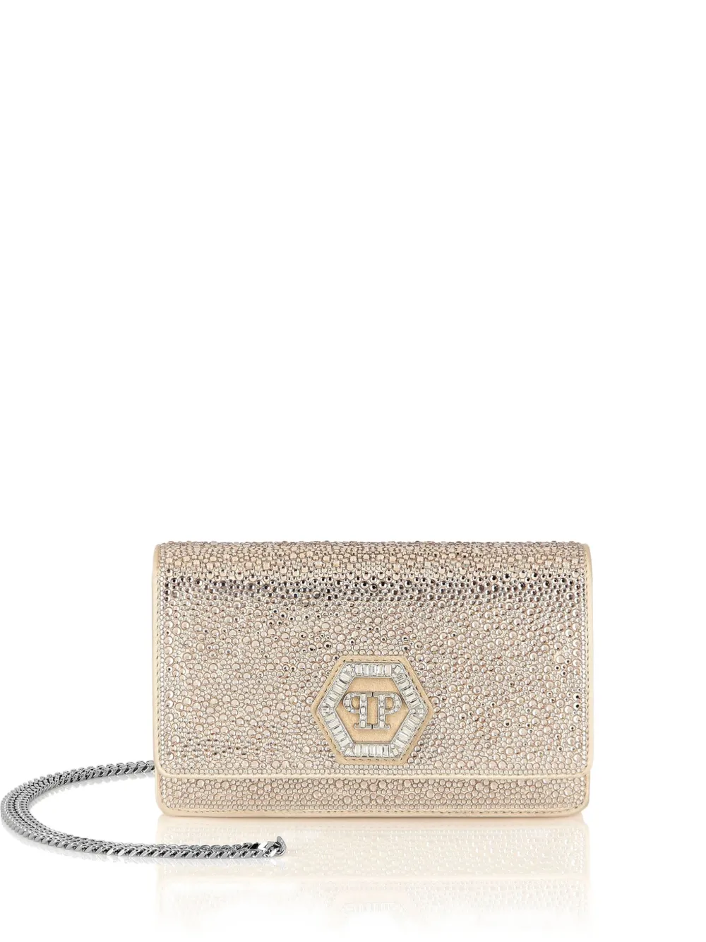 Philipp Plein rhinestone hexagon bag | Neutrals | Image 1
