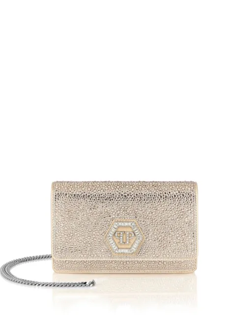 Philipp Plein rhinestone hexagon bag