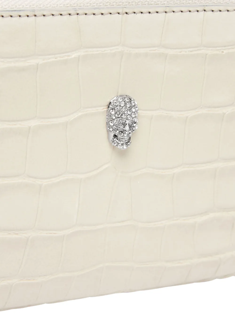 Philipp Plein Portemonnee met krokodillenprint Beige