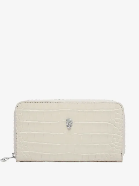 Philipp Plein rounded zip wallet cocco