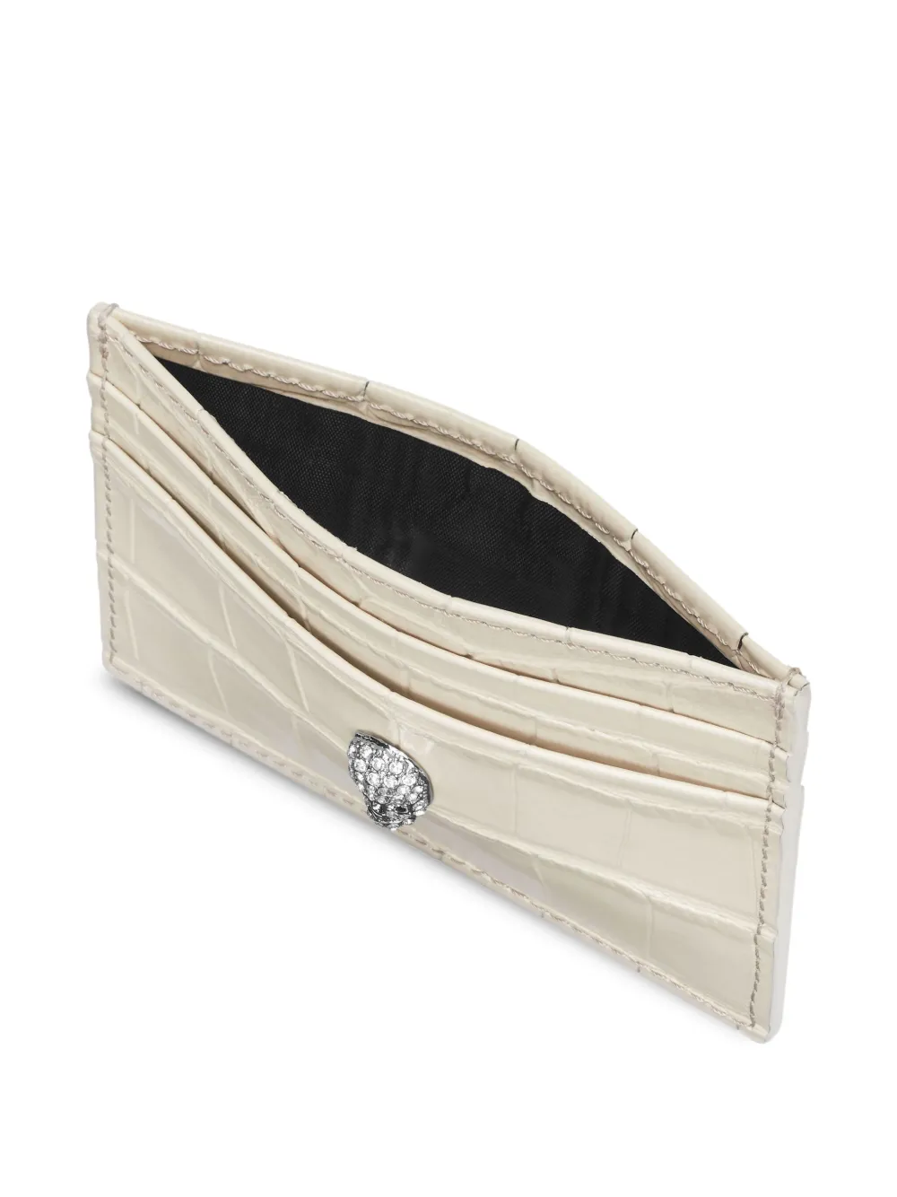 Philipp Plein Pasjeshouder met krokodillenprint - Beige