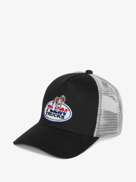 Philipp Plein bulldog-emblem mesh cap