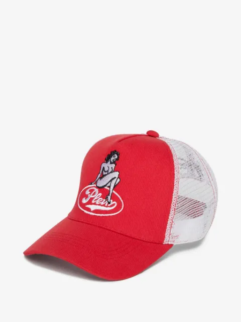 Philipp Plein pin-up embroidery mesh baseball cap