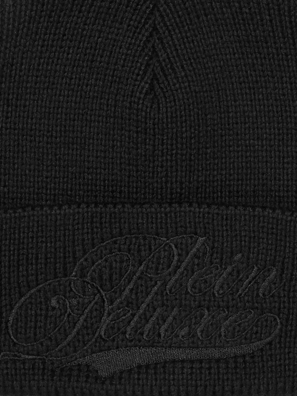  Philipp Plein Embroidered Beanie - Black 