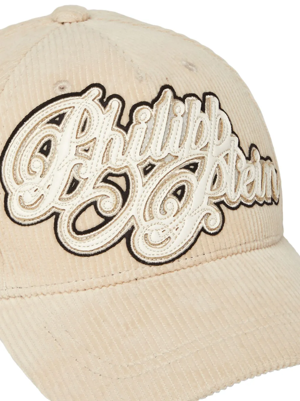  Philipp Plein Corduroy Logo Cap - Neutrals 