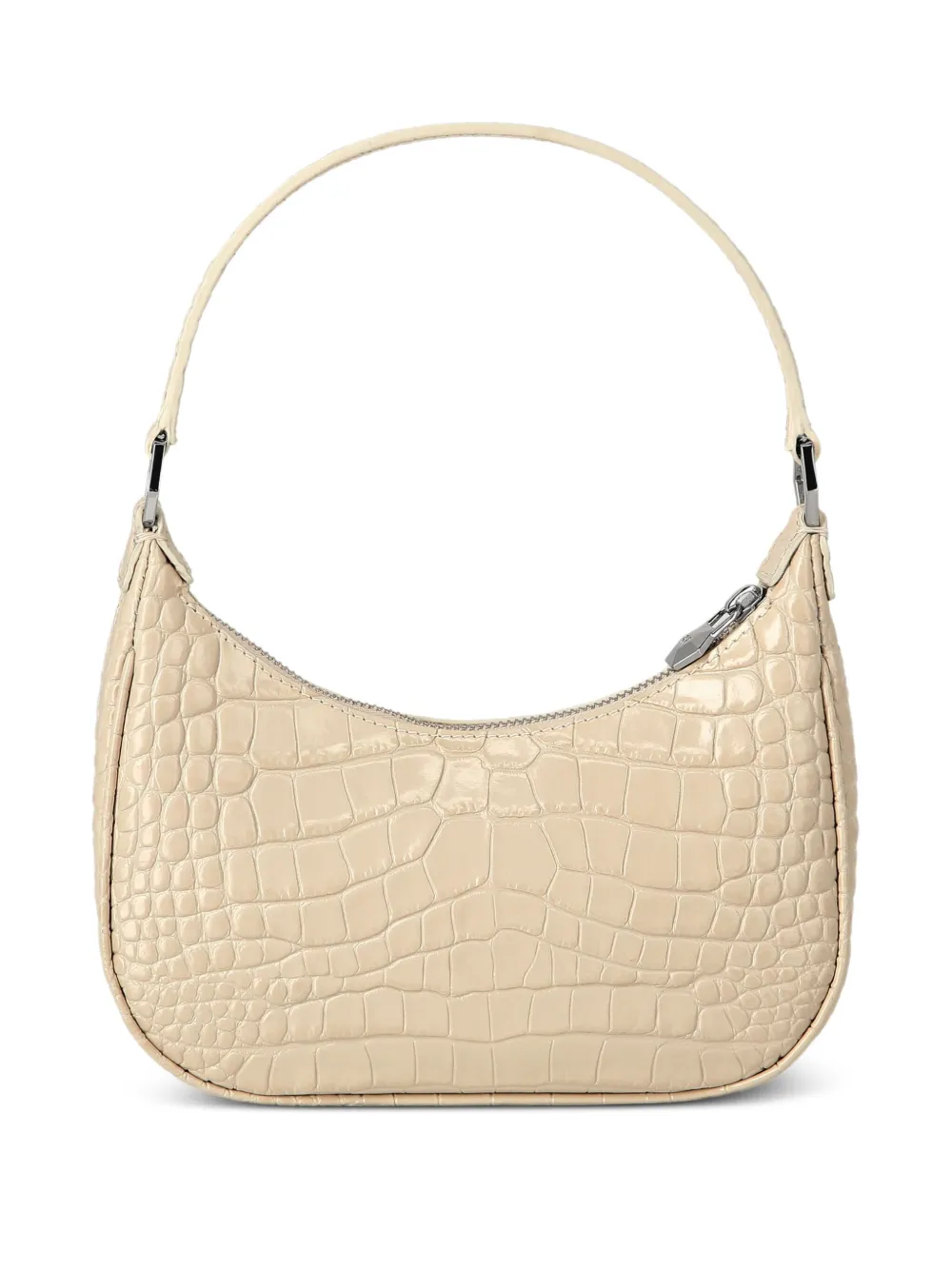 Philipp Plein Tas met krokodillen-print en handvat - Beige