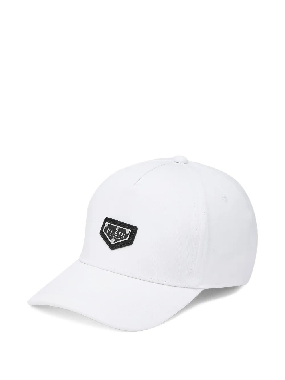 Philipp Plein Cappello da baseball con placca logo - Bianco