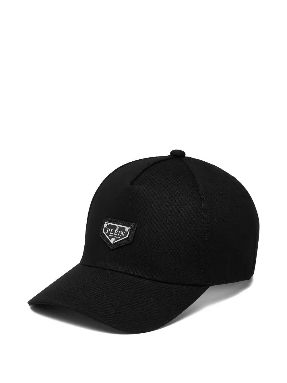 Philipp Plein Cappello da baseball con placca logo - Nero