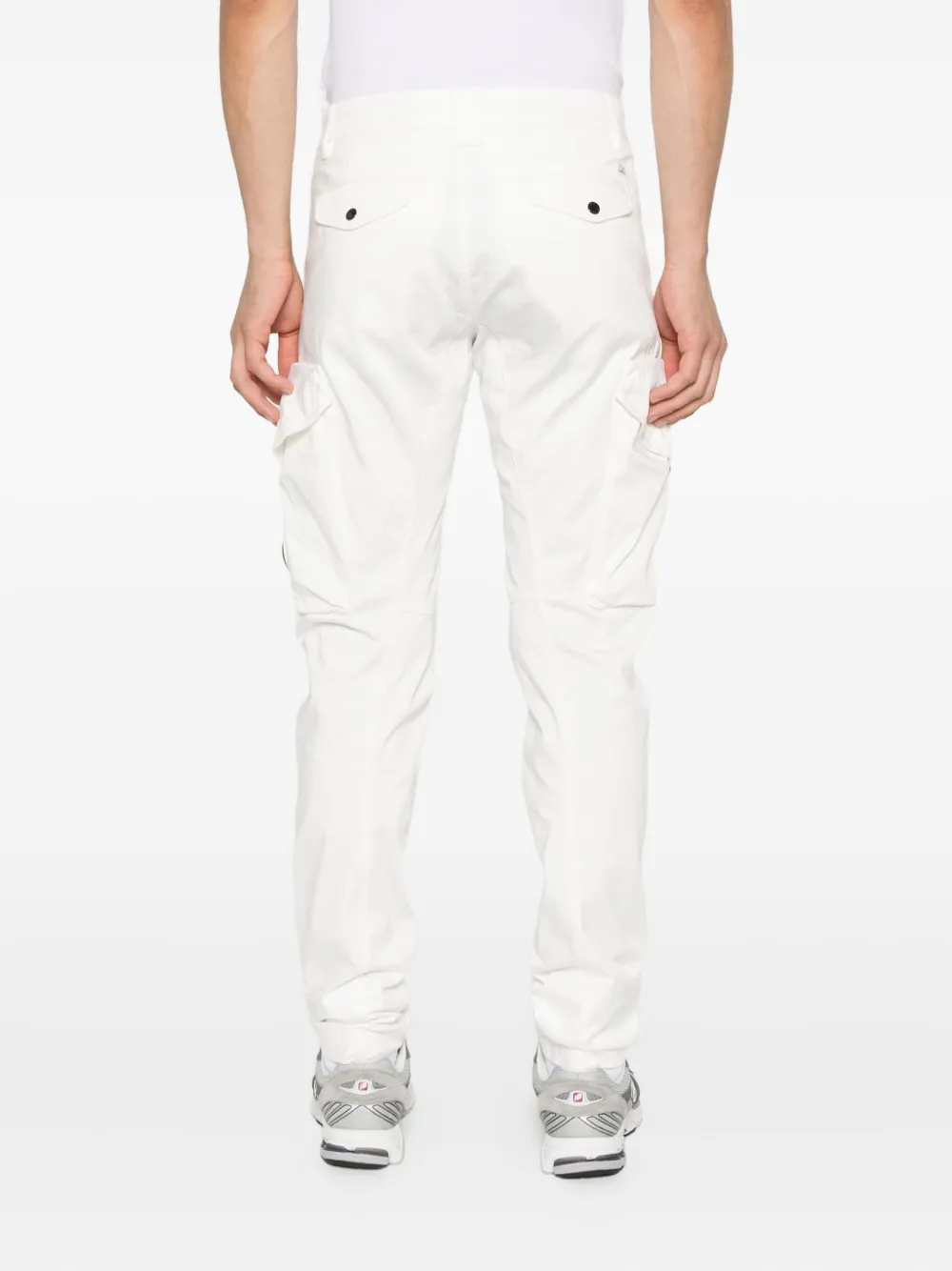 C.P. Company Broek met cargo zak Wit