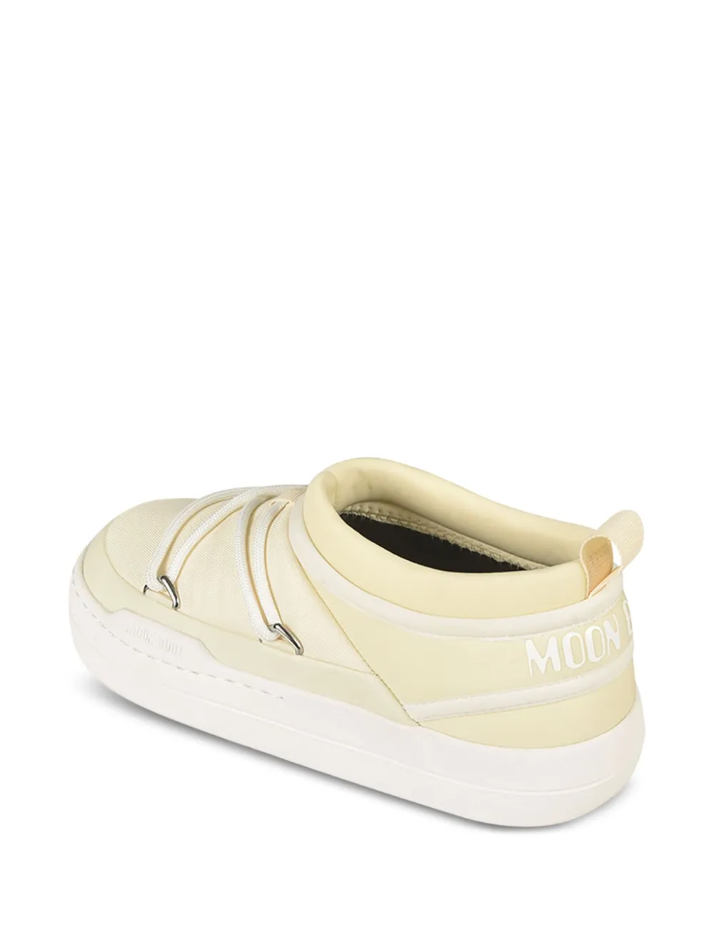 Moon Boot Park Icon lace-up flat sneakers Yellow