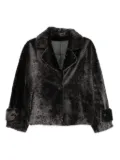 Manzoni 24 shearling button jacket - Grey