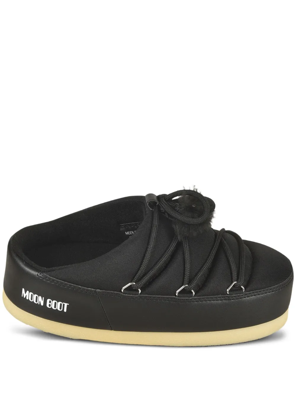 Moon Boot EVX lace-up platform mules Black