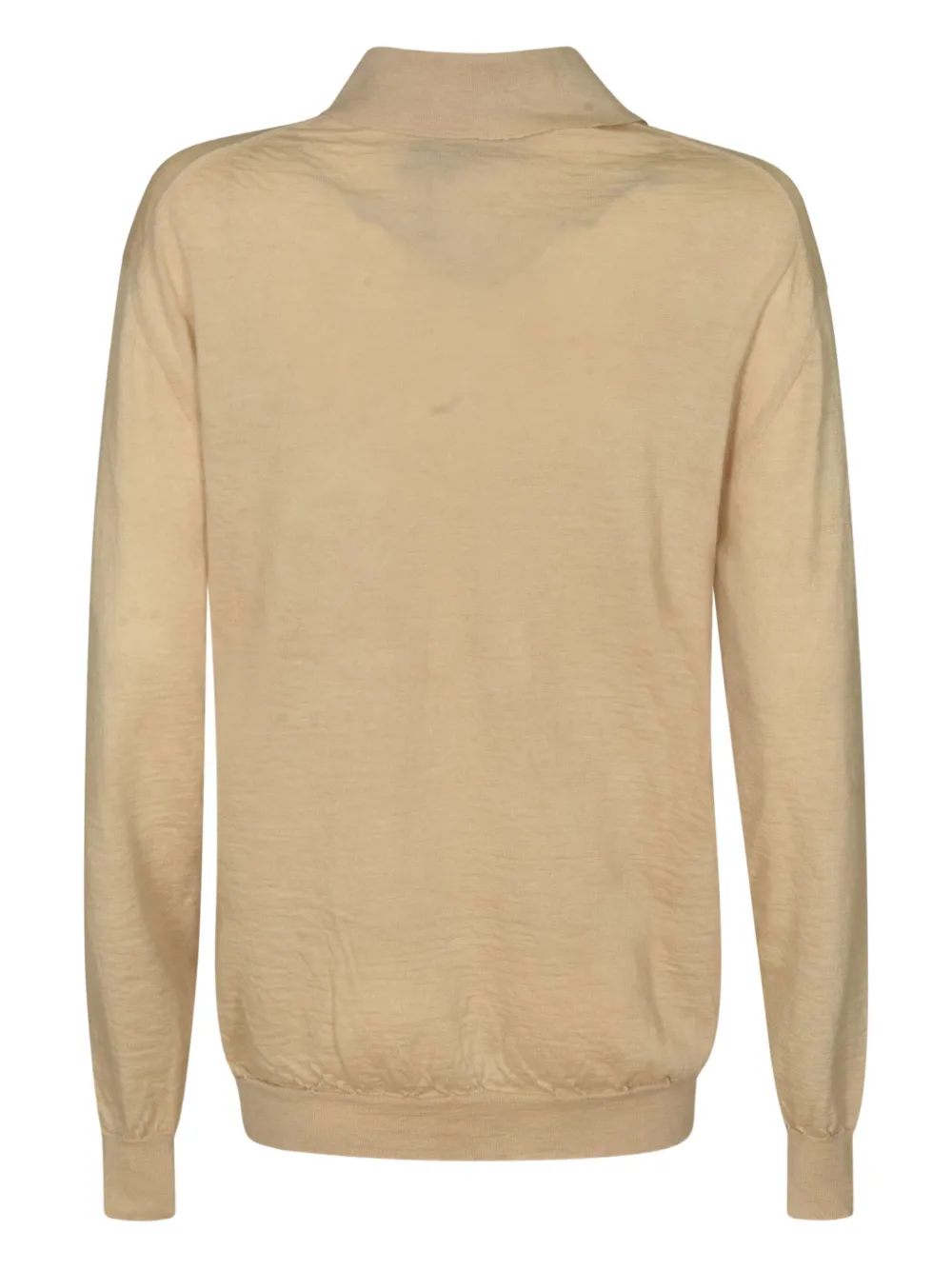 Miu long-sleeves polo shirt ALBINO