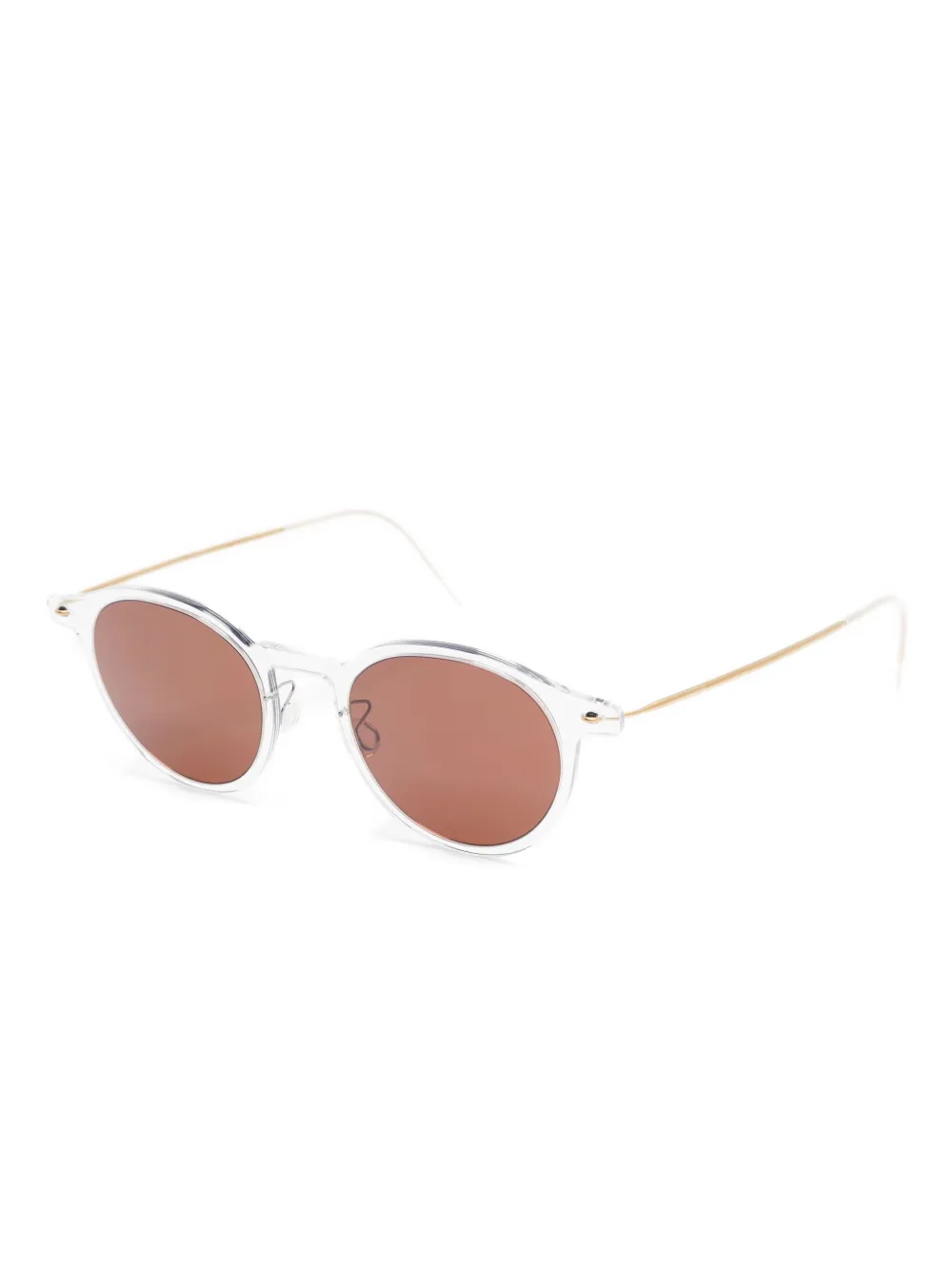 Lindberg 8347 titanium zonnebril met rond montuur - Goud
