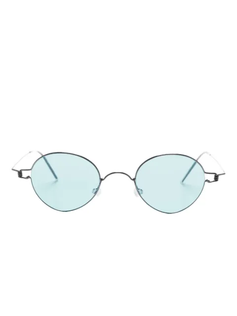Lindberg 8224 titanium oval-frame sunglasses