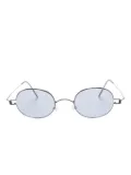 Lindberg 8217 oval-frame titanium sunglasses - Black