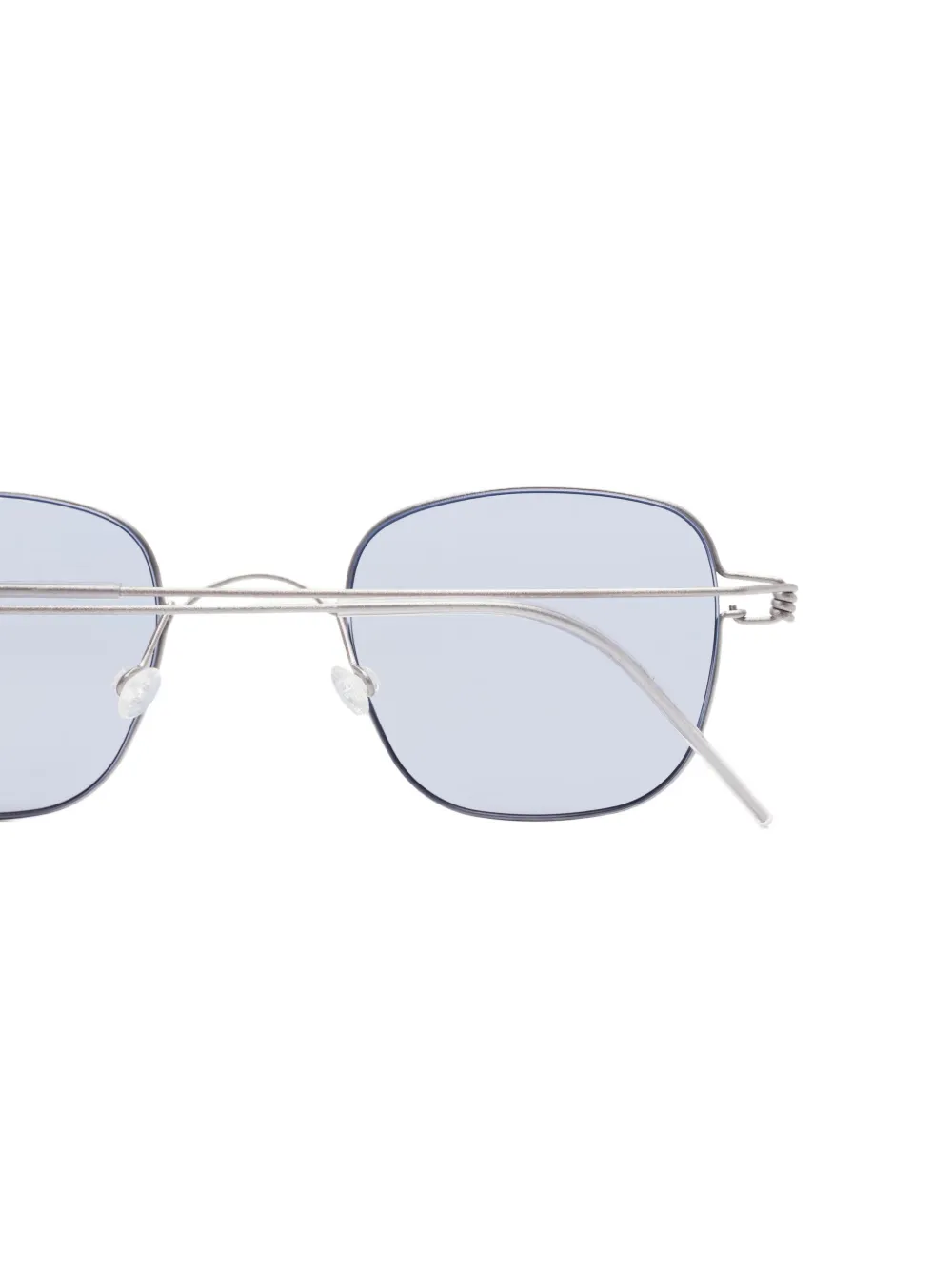 Lindberg 8216 thin-rim rectangle sunglasses Grijs