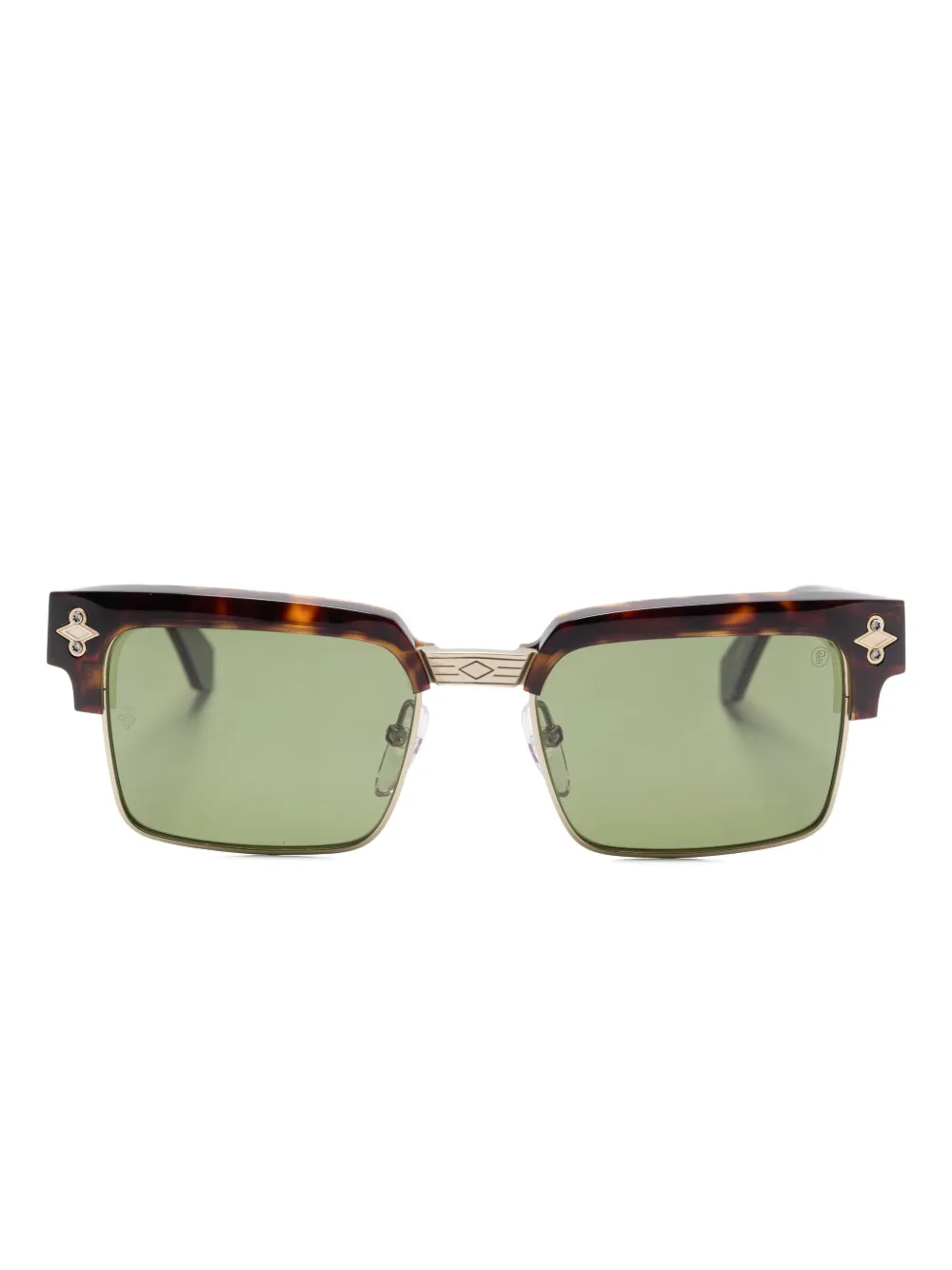 Etnia Barcelona engraved geometric sunglasses Bruin