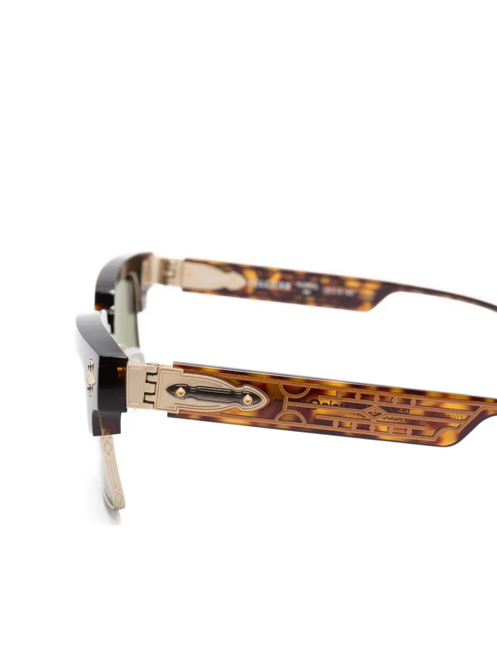 Etnia Barcelona engraved geometric sunglasses Bruin