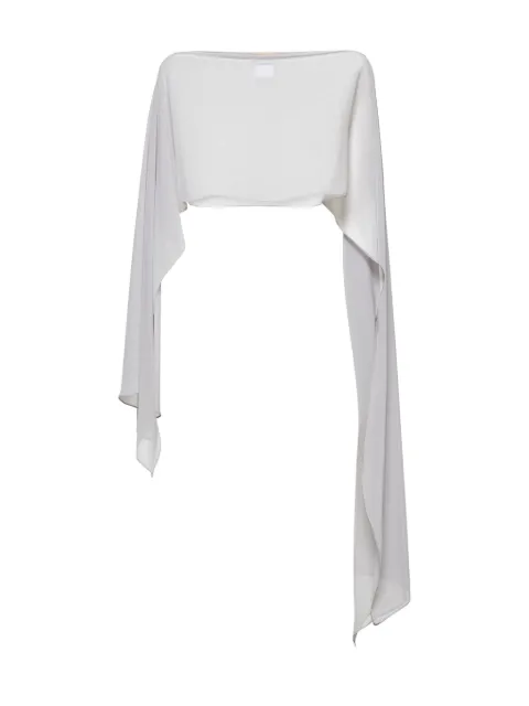 Blanca Vita Selce boat-neck asymmetric scarf
