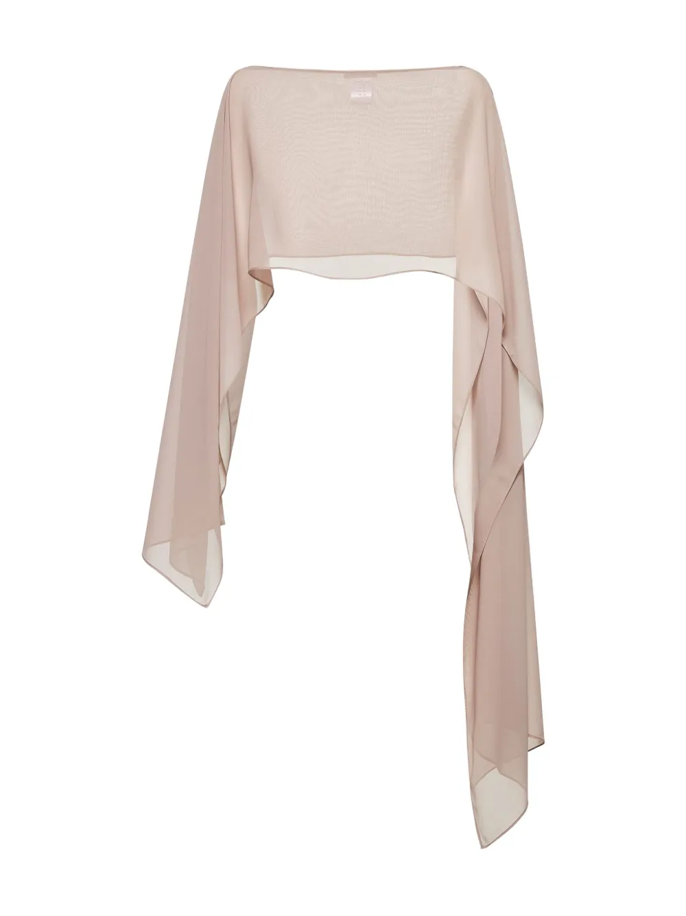 Blanca Vita Selce asymmetrische sjaal met boothals Beige