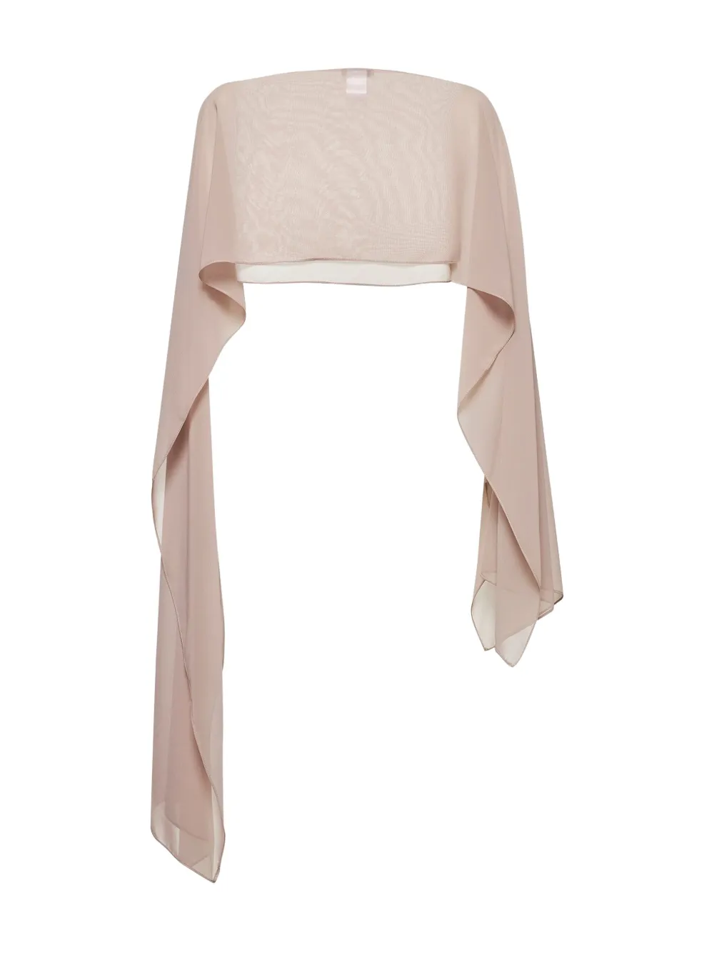 Blanca Vita Selce asymmetrische sjaal met boothals Beige