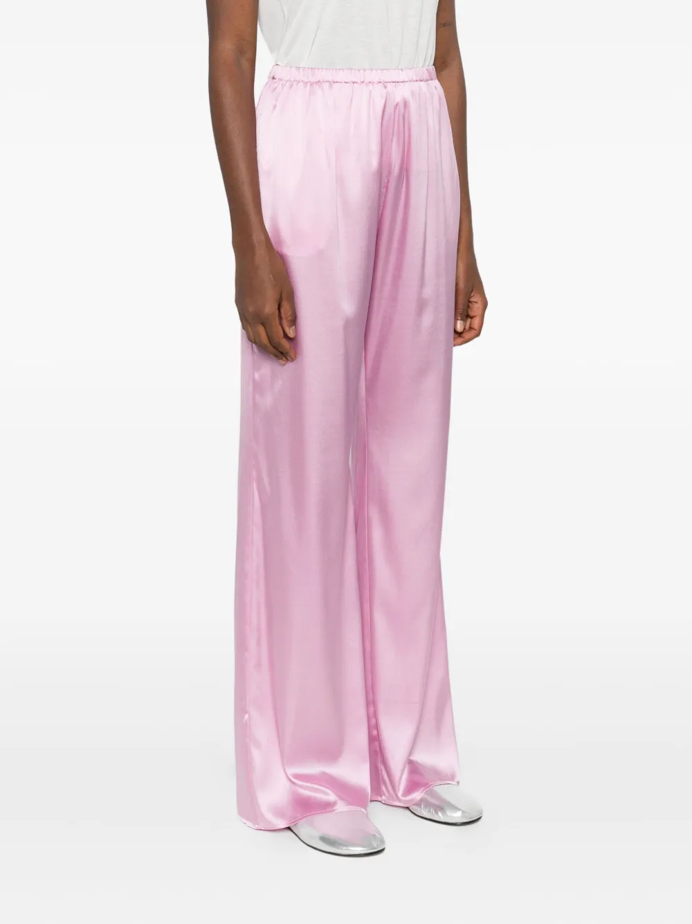 Purotatto Broek met elastische tailleband Roze