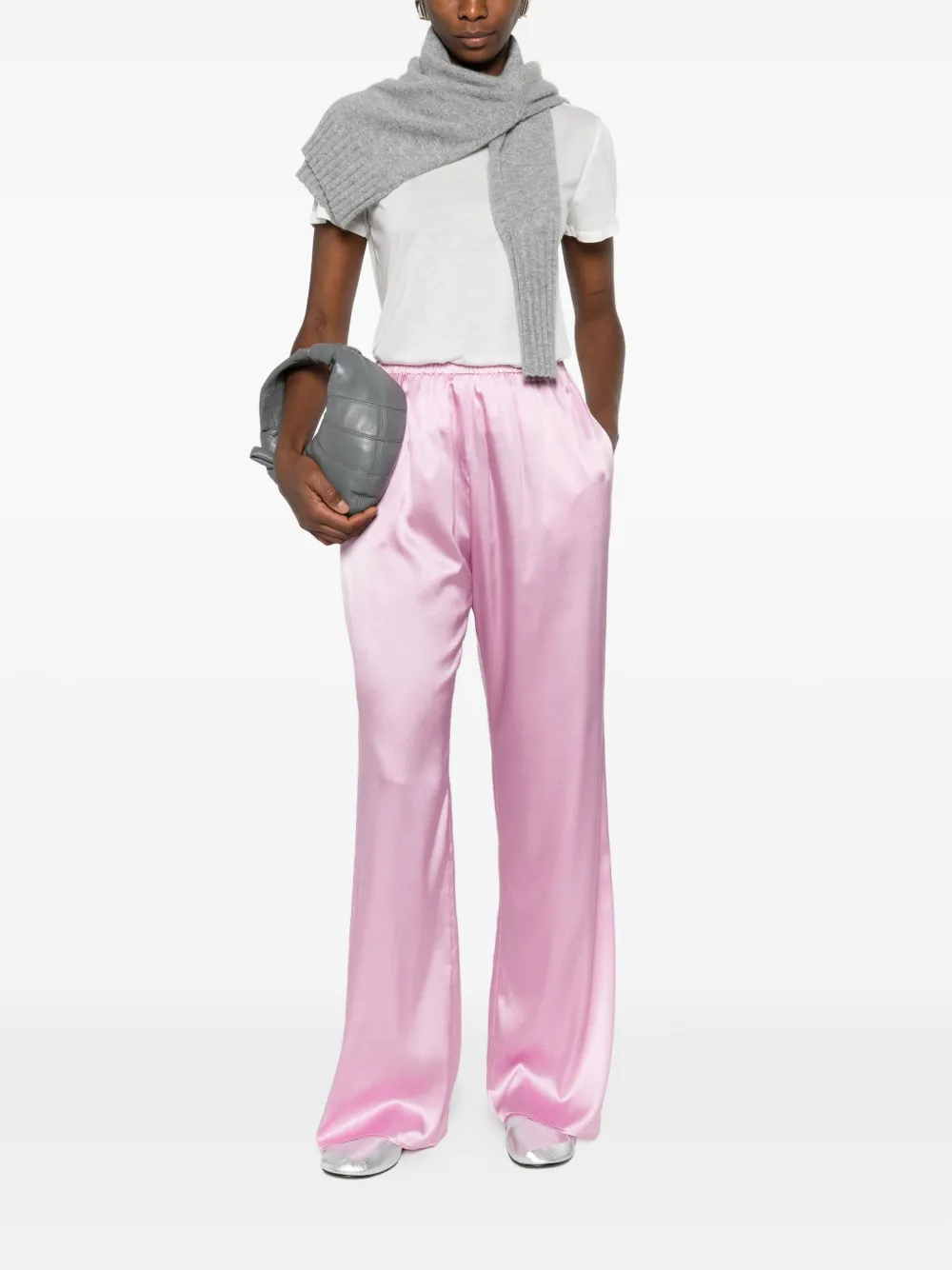 Purotatto elasticated-waistband trousers - Roze