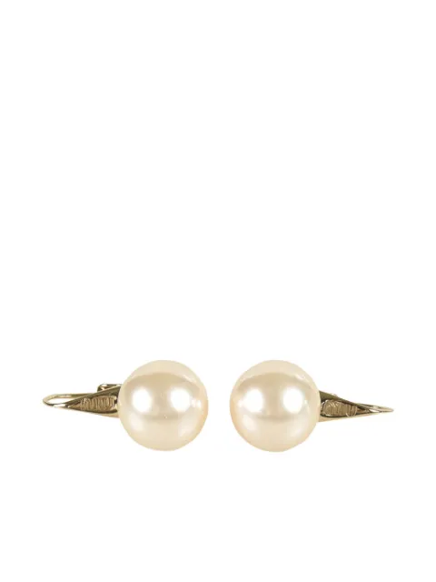 Miu Miu pearl gold-tone earrings