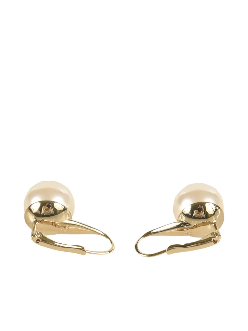 Miu Miu Oorbellen met parel - Beige