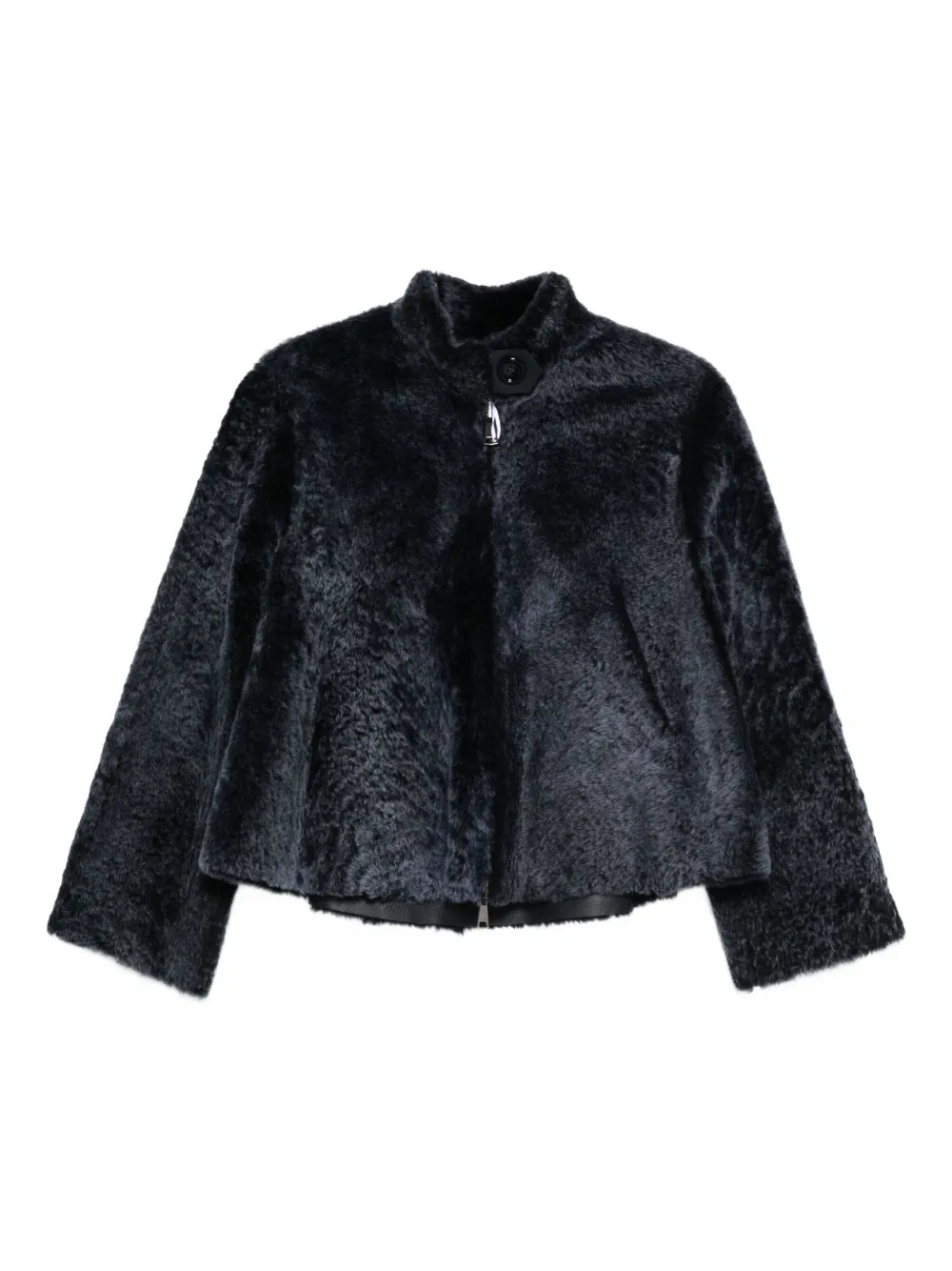 Manzoni 24 shearling zip-up jacket | Blue | Image 1