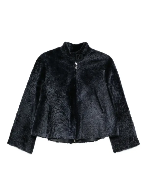 Manzoni 24 ジップアップ ムートンジャケット | ブルー | FARFETCH JP