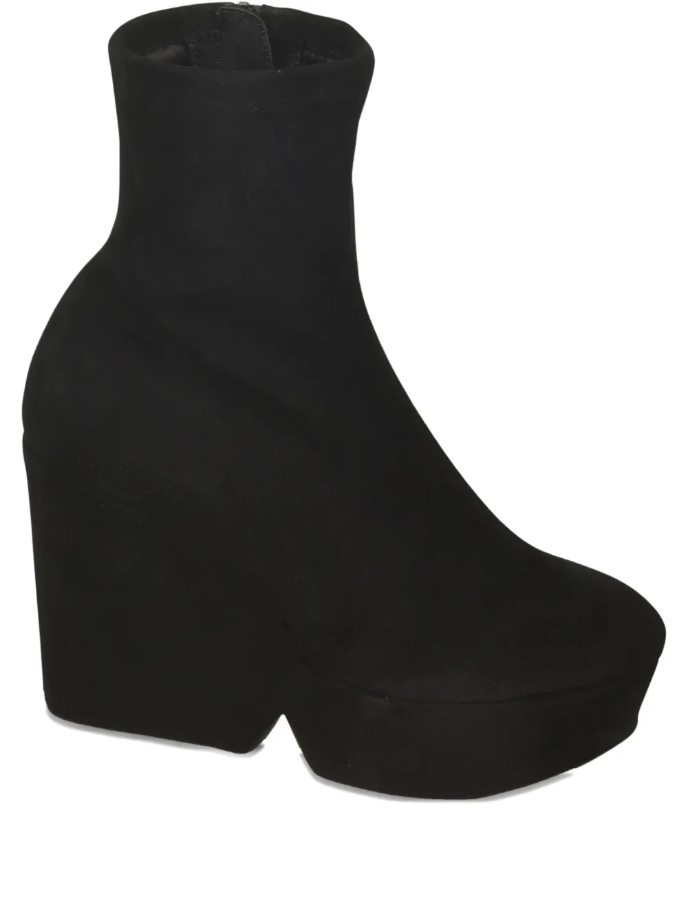 Clergerie 110mm platform suede boots Black