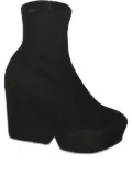 Clergerie 110mm platform suede boots - Black