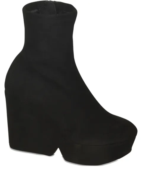 Clergerie 110mm platform suede boots